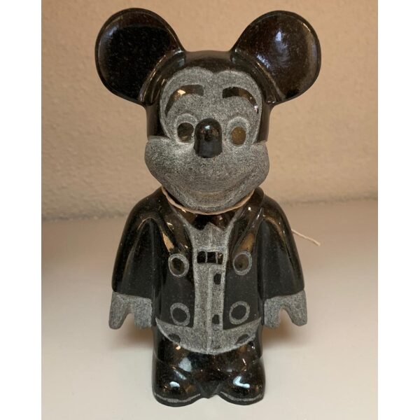 S1 Micky en Minny Mouse, zwart graniet - Afbeelding 3