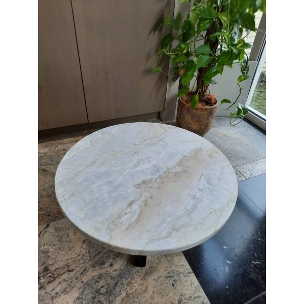 Salontafel Dolce marmeren blad, diameter 70cm - Afbeelding 2