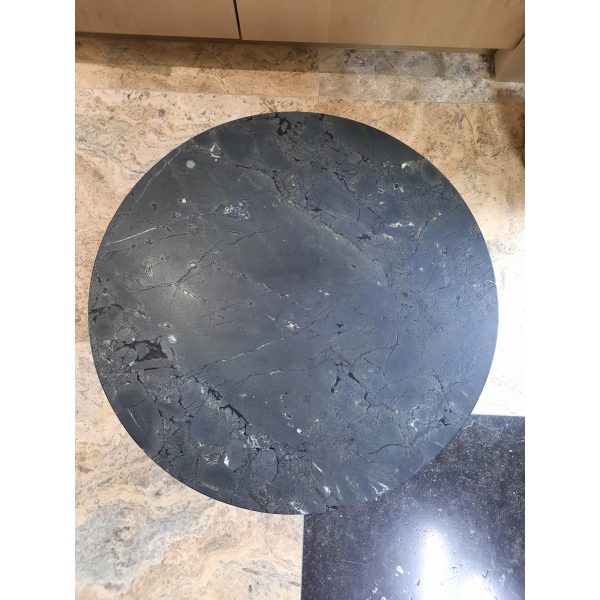 Salontafel met granieten blad Mathi Grey, diameter 58cm - Afbeelding 3
