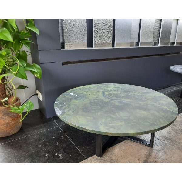 Salontafel Victoria Regia gezoet blad, diameter 90cm - Afbeelding 3